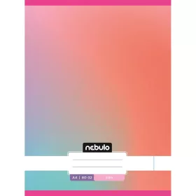   Füzet, A4, sima, 80-32, Monochrome és Gradient minták I., 12 db/csomag Nebulo