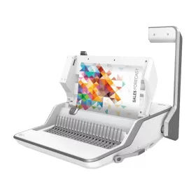   Spirálozógép, műanyag spirálkötéshez, 300lap, 3in1 manuális, Fellowes® LYRA