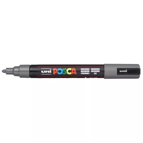 Dekormarker 1,8-2,5mm, Uni Posca PC-5M mélyszürke