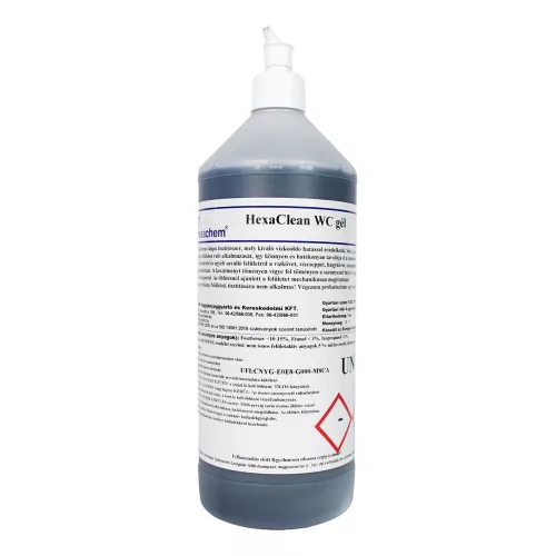WC tisztító gél 1 liter Hexaclean