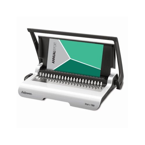 Spirálozógép, műanyag spirálkötéshez, manuális, 150lap, Fellowes® Star+
