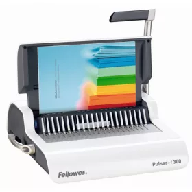   Spirálozógép, műanyag spirálkötéshez, manuális, 300lap, Fellowes® Pulsar+