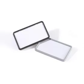   Névkitűző 40x75mm, mágnessel, 25 db/csomag, Durable Card fekete