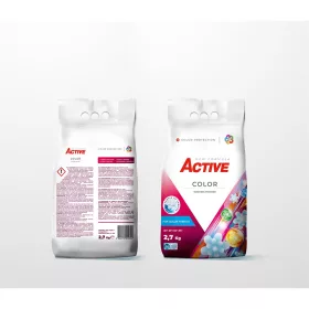   Mosópor 2,7 kg (36 mosás) zsákos színes ruhákhoz Active Color