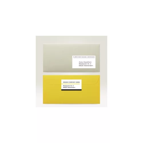 Etikett címke, 97x42,3mm, univerzális, 65 lap, 12 címke/lap Avery, fehér