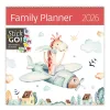 Falinaptár képes 300 x 300 mm, fehér lapokkal Family Planner Dayliner 2026.