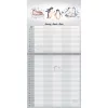 Falinaptár képes 300 x 300 mm, fehér lapokkal Family Planner Dayliner 2026.