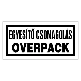   Etikett információs címke, 50x100mm, papír, Egyesítő csomagolás 300címke/tekercs