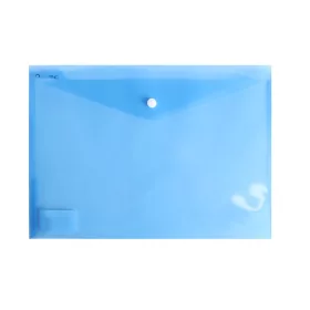   Irattartó tasak A4, PP patentos Bluering® transzparens kék
