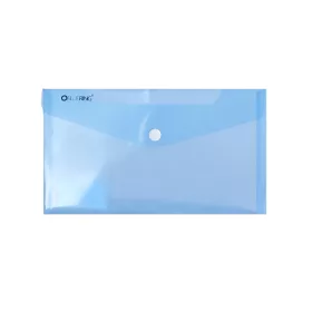   Irattartó tasak DL 'csekk' patentos PP Bluering® transzparens kék