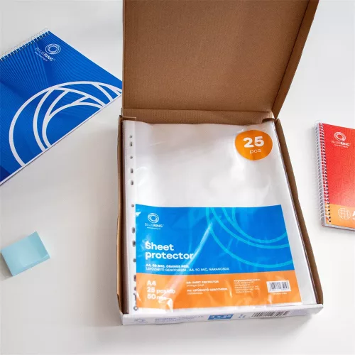 Genotherm lefűzhető, A4, 50 micron narancsos Bluering® 25 db/csomag, 4 csomag/karton kínáló