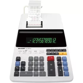   Számológép asztali szalagos 12 számjegyes Sharp EL-2607LG