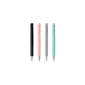   Golyóstoll 0,7 mm, háromszínű, Zebra  bLen 3C, rózsaszín test  írásszín kék