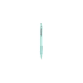 Golyóstoll 1 mm, zöld tolltest, Zebra Z-Grip Pastel, kék