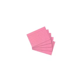   Kartotékkártya  A7 100 ív/csomag, vonalas, Herlitz rózsaszín