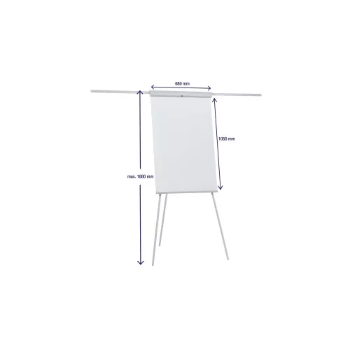 Flipchart tábla 68x105cm, mágneses X-tra Line Standard Plus  EL-FC22 Franken