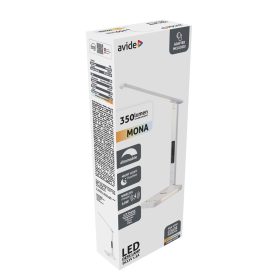 Asztali LED lámpa, QI Mona, 7W, AVIDE, fehér