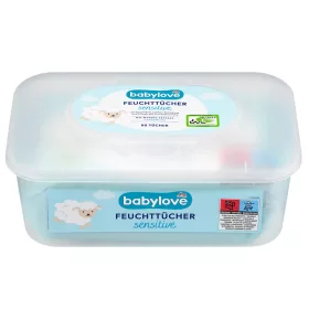 Nedves törlőkendő 80 lap/doboz Baby love sensitive