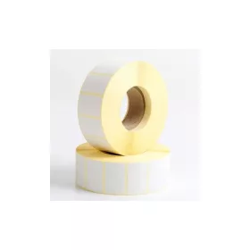   Etikett címke thermo, 15x25mm, tekercses, 1000 címke/tekercs fehér