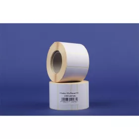   Etikett címke vellum 25x50mm, tekercses, 1000 címke/tekercs fehér