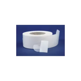   Etikett címke, 30mm, körcímke tekercses, PP 1000 db/tekercs átlátszó