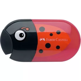   Hegyező dupla tartályos radírral Faber-Castell katica mintás 