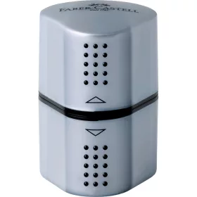 Hegyező 3lyukú tartályos GRIP 2001 Faber-Castell ezüst