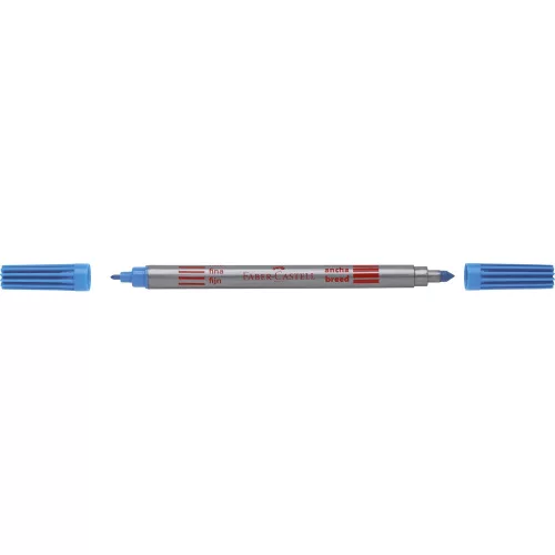 Rostirón, filctoll készlet, kétvégű Faber-Castell 10 klf. szín