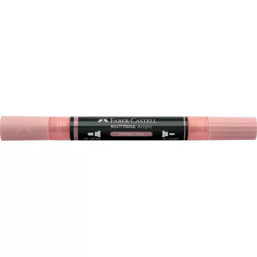 Akril marker kétvégű MULTIMARK 304 Faber-Castell vintage rózsa