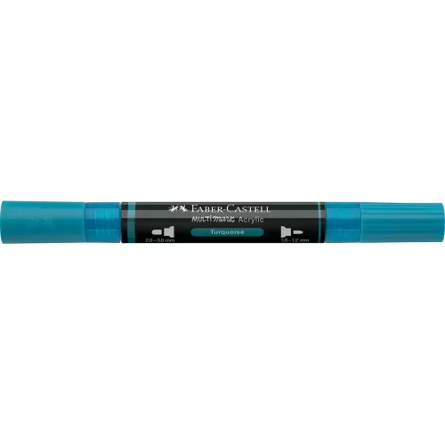 Akril marker kétvégű MULTIMARK 313 Faber-Castell türkiz 