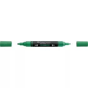 Akril marker kétvégű MULTIMARK 316 Faber-Castell zöld 
