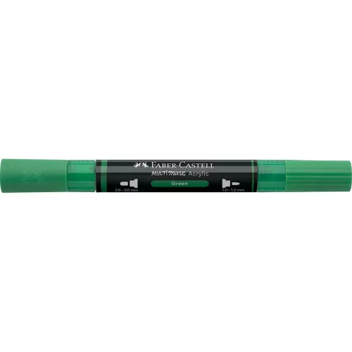 Akril marker kétvégű MULTIMARK 316 Faber-Castell zöld 