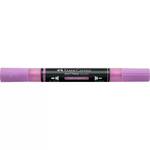 Akril marker kétvégű MULTIMARK 119 Faber-Castell világos magenta