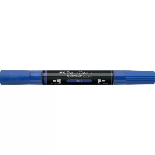 Akril marker kétvégű MULTIMARK 120 Faber-Castell kék 