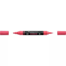 Akril marker kétvégű MULTIMARK 124 Faber-Castell vörös 