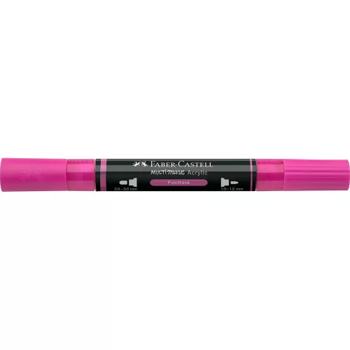 Akril marker kétvégű MULTIMARK 125 Faber-Castell fukszia 