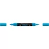 Akril marker kétvégű MULTIMARK 448 Faber-Castell azúrkék 