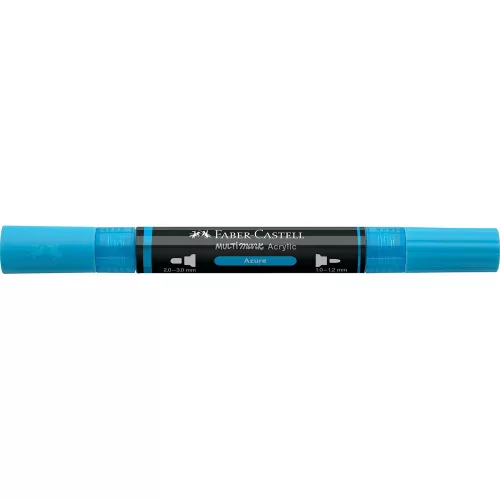 Akril marker kétvégű MULTIMARK 448 Faber-Castell azúrkék 