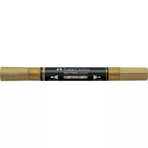 Akril marker kétvégű MULTIMARK 250 Faber-Castell arany 