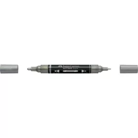 Akril marker kétvégű MULTIMARK 251 Faber-Castell ezüst 
