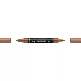 Akril marker kétvégű MULTIMARK 252 Faber-Castell réz 