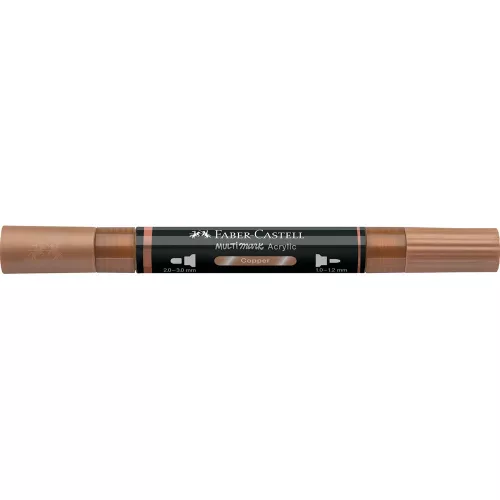 Akril marker kétvégű MULTIMARK 252 Faber-Castell réz 