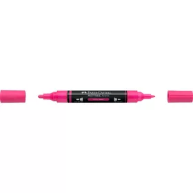   Akril marker kétvégű MULTIMARK 253 Faber-Castell neon rózsaszín