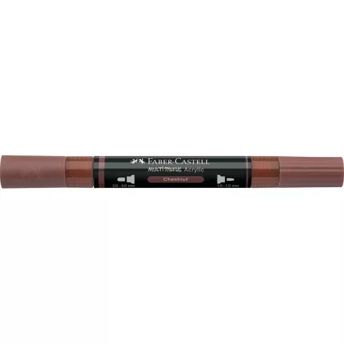 Akril marker kétvégű MULTIMARK 378 Faber-Castell gesztenyebarna 