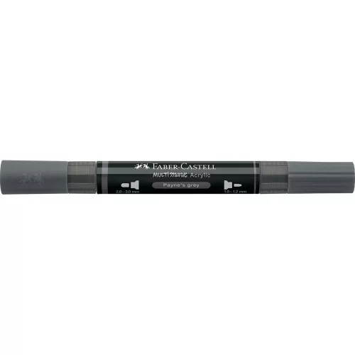 Akril marker kétvégű MULTIMARK 181 Faber-Castell Payne-szürke 