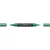 Akril marker kétvégű MULTIMARK 295 Faber-Castell metál zöld