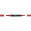 Akril marker kétvégű MULTIMARK 296 Faber-Castell metál piros