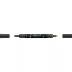 Akril marker kétvégű MULTIMARK 199 Faber-Castell fekete 