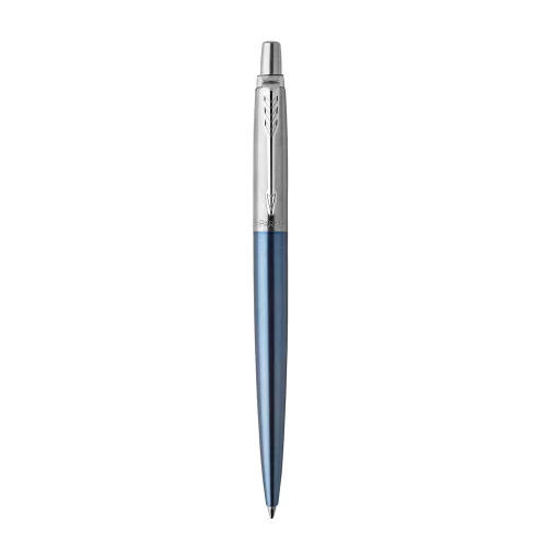 Golyóstoll Waterloo kék/fém test, ezüst klipsz 1953191 Parker Royal Jotter, írásszín kék