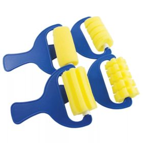   Szivacsecset szett sárga henger alakú 7 cm 4 db/csomag UTOLSÓ CSOMAG